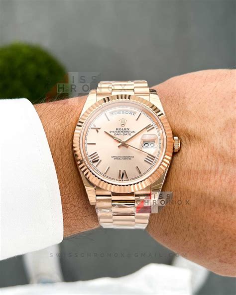 rolex day date 40 sundust